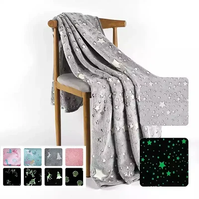 100% Polyester Luminous teppi
