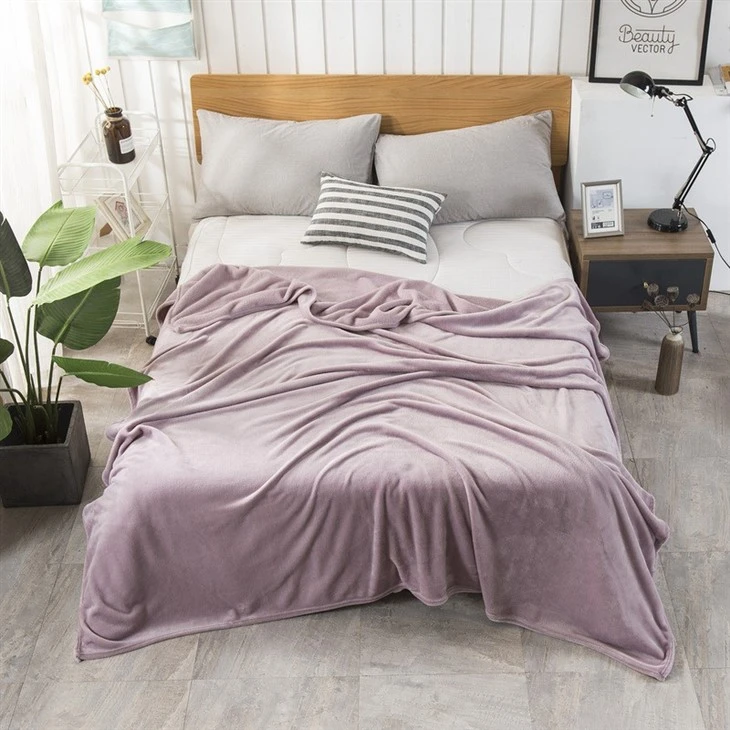 coral fleece blanket for winter