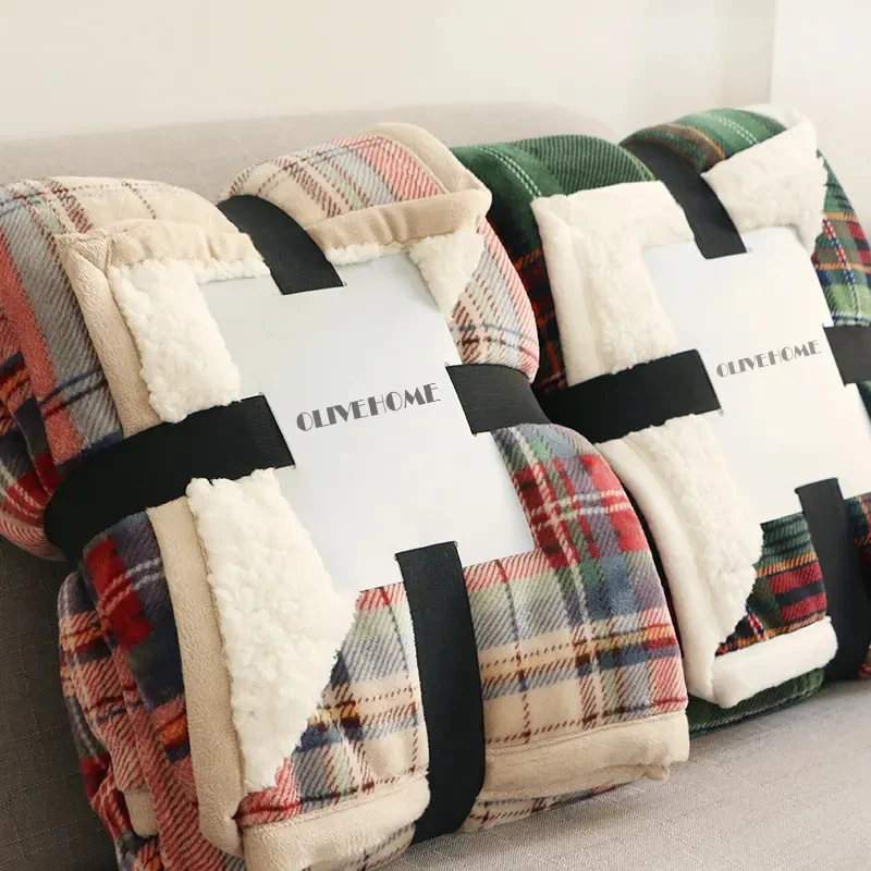Jóla Plaid Sherpa teppi