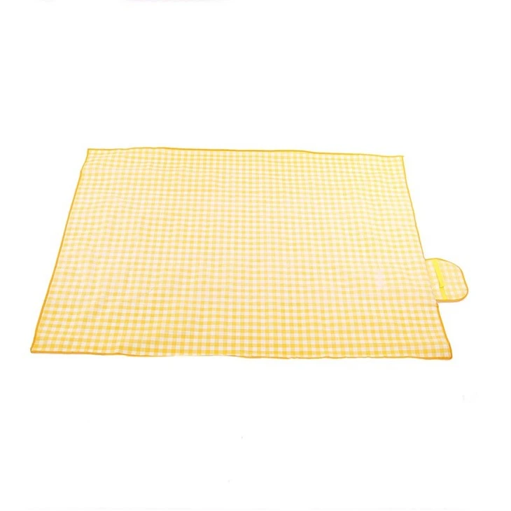 yellow picnic blanket