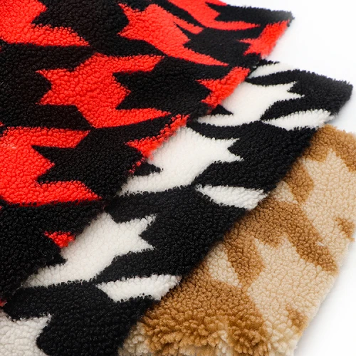Jacquard Sherpa flísefni