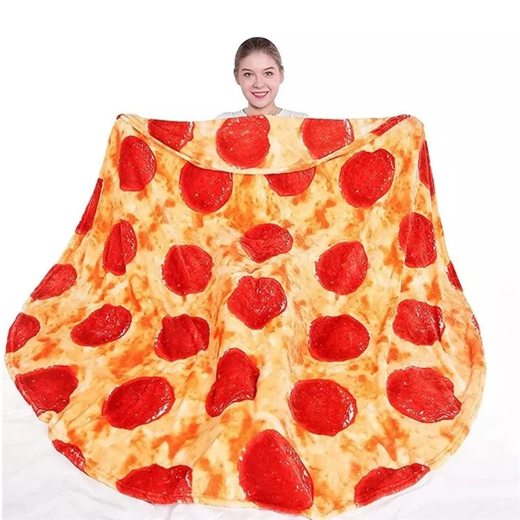 Pizza Flanell teppi