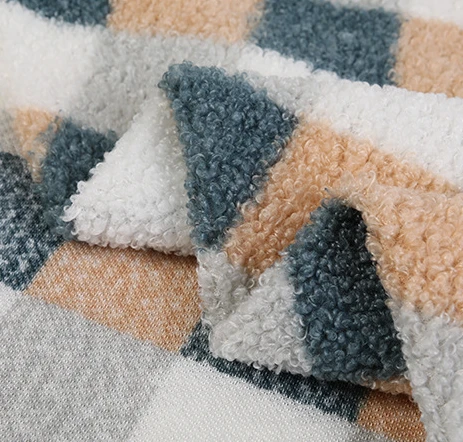 100%polyester Sherpa Fleece Fabric