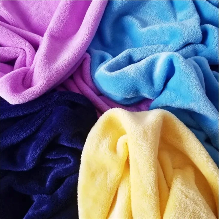 China Plush Fluffy Fleece Throw Flannel Blanket