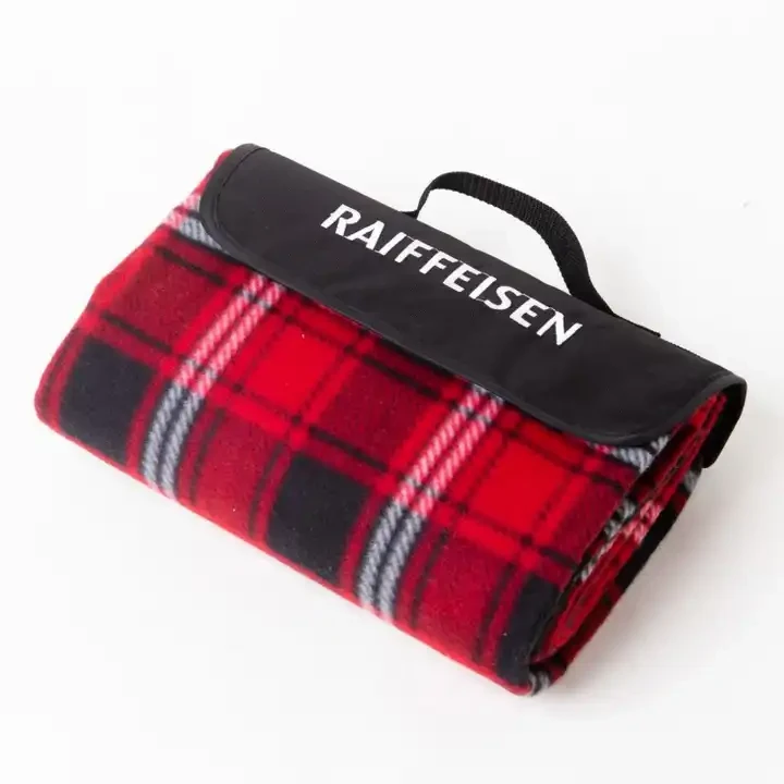 Færanlegt Polar Fleece Picnic teppi