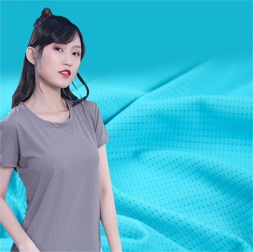 Quick Dry Knit Bird Eye Mesh efni