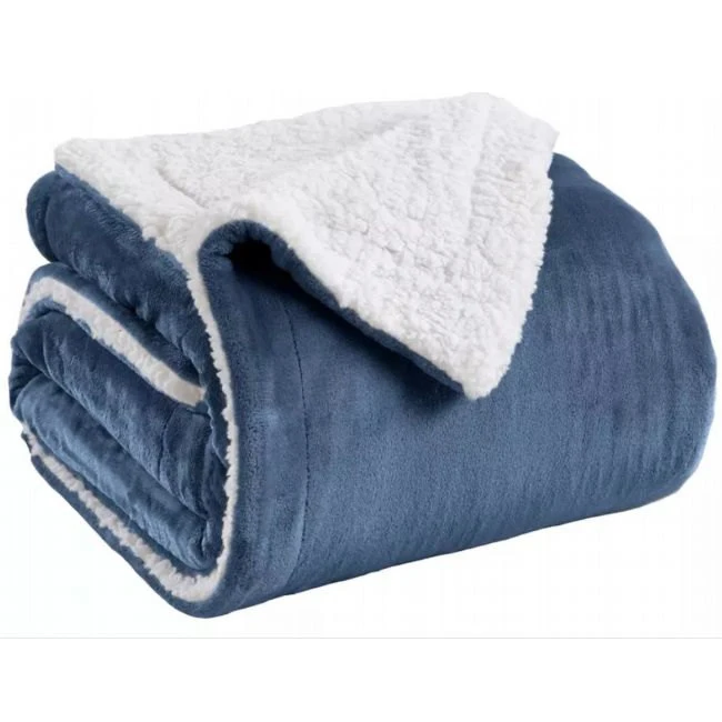 Sherpa fleece vegið teppi