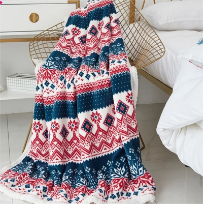 Tvöfalt lag jólateppi