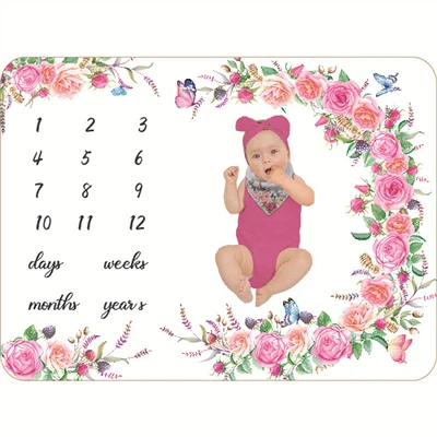 Milestone Flannel barnateppi