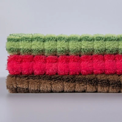 Stök hlið Jacquard Sherpa efni