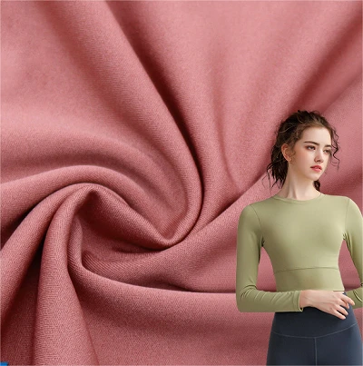 Yoga Sport Polyester Spandex efni fyrir íþróttafatnað