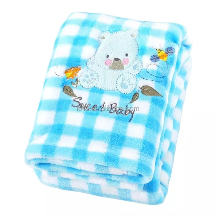 Prentuð Bear Baby teppi