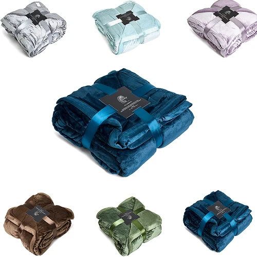 Ofurmjúkt húðvænt flannel teppi