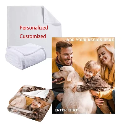 Sérsniðið hvítt sublimation teppi