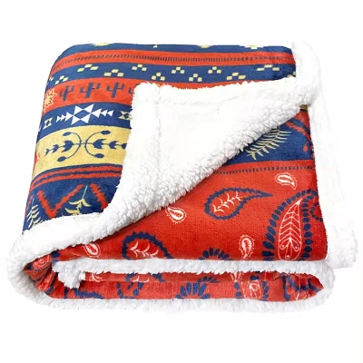 Stafræn prentun Sherpa teppi