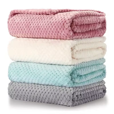 Vöffla Jacquard Coral teppi